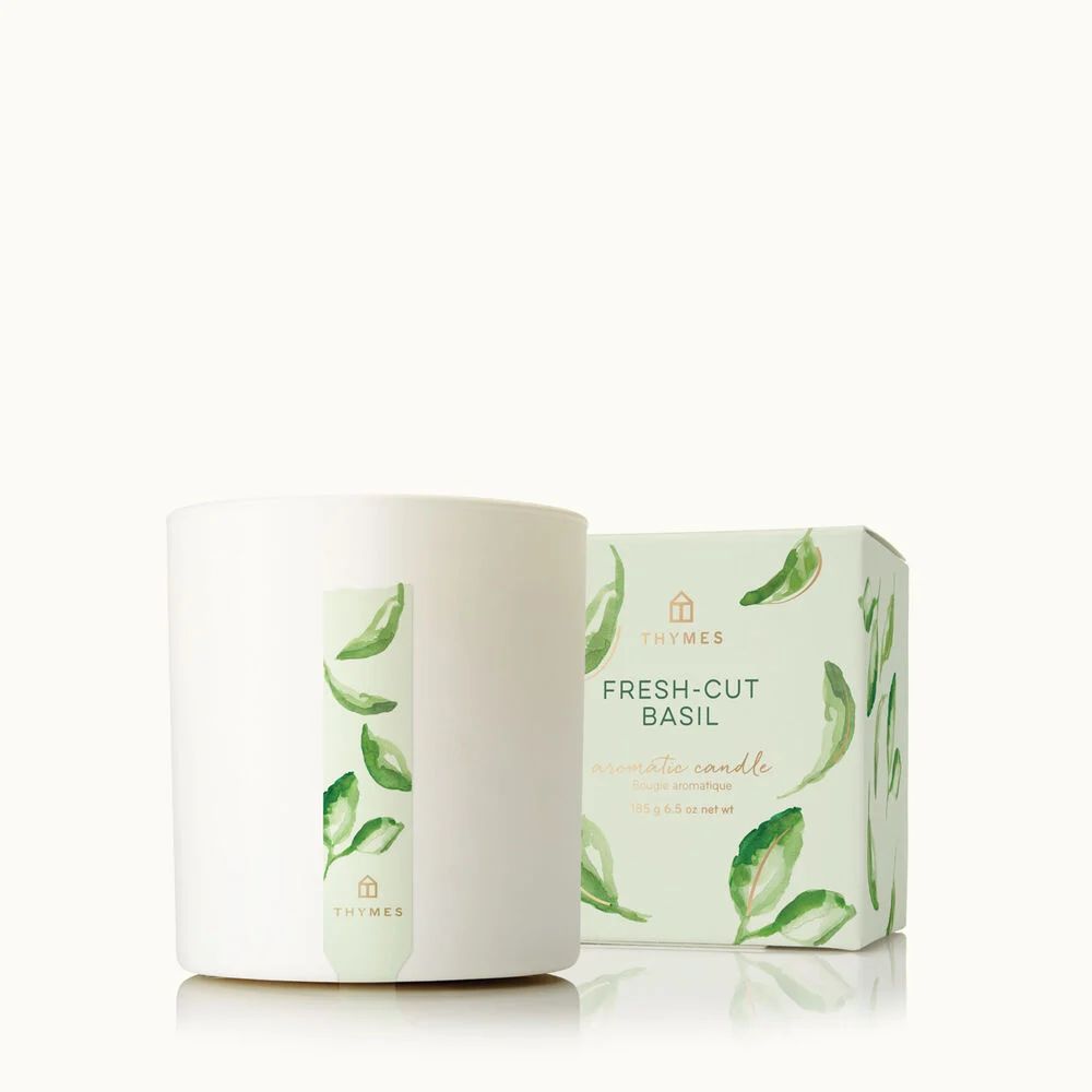 Buy Fresh-Cut Basil Poured Candle for USD 26.00 | Thymes | Thymes