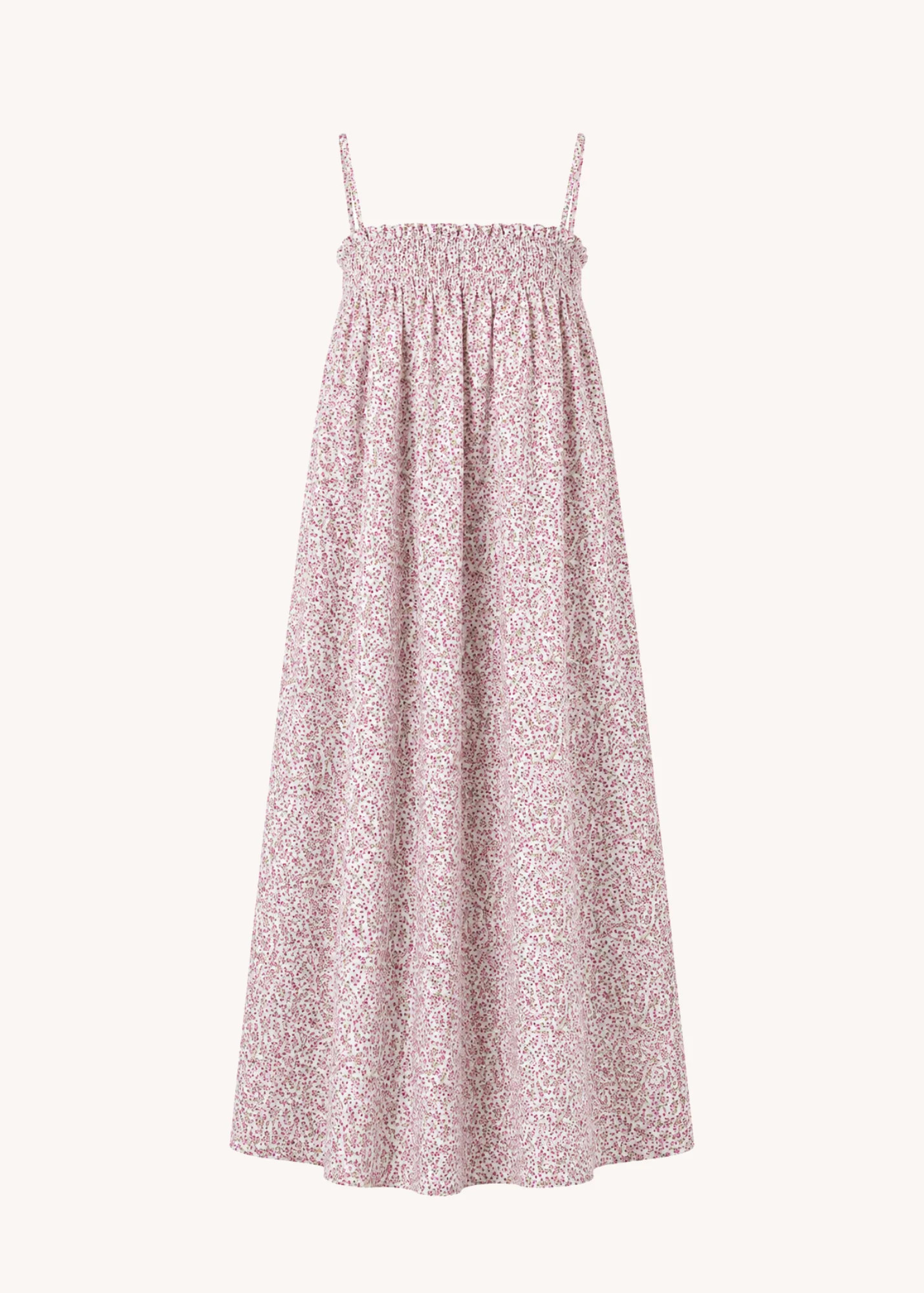 Ditsy Smocked Floral Midi Dress | Poppy and Pink