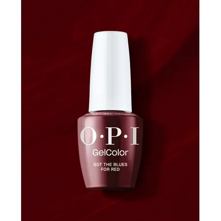 OPI Gelcolor Gel Nail Polish 0.50 oz. - Intelli-Gel - GCW52 - Got The Blues For Red | Walmart (US)