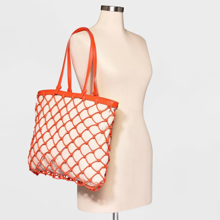 Knotted Net Tote Handbag - A New Day™ | Target