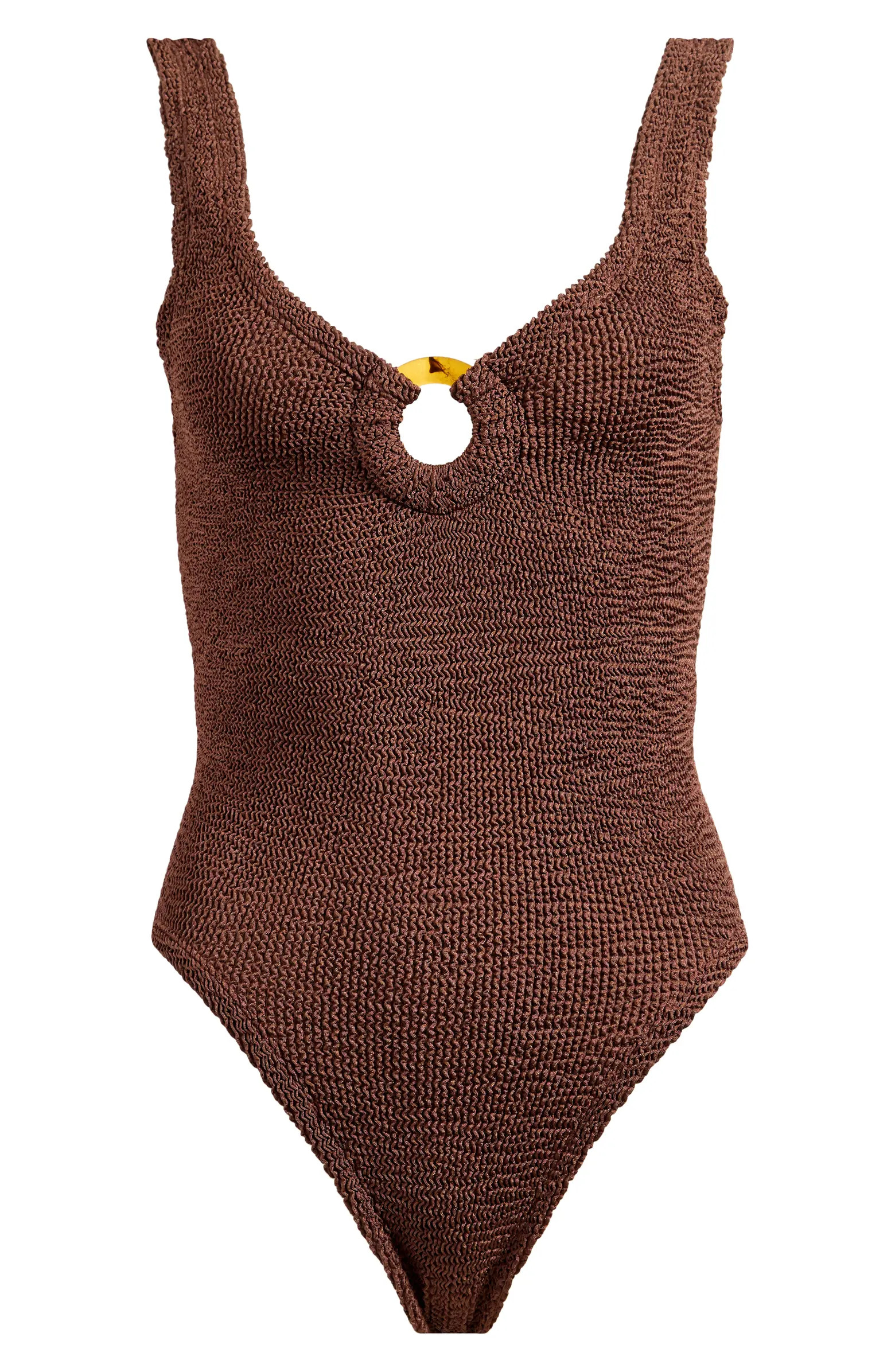 Celine Seersucker One-Piece Swimsuit | Nordstrom