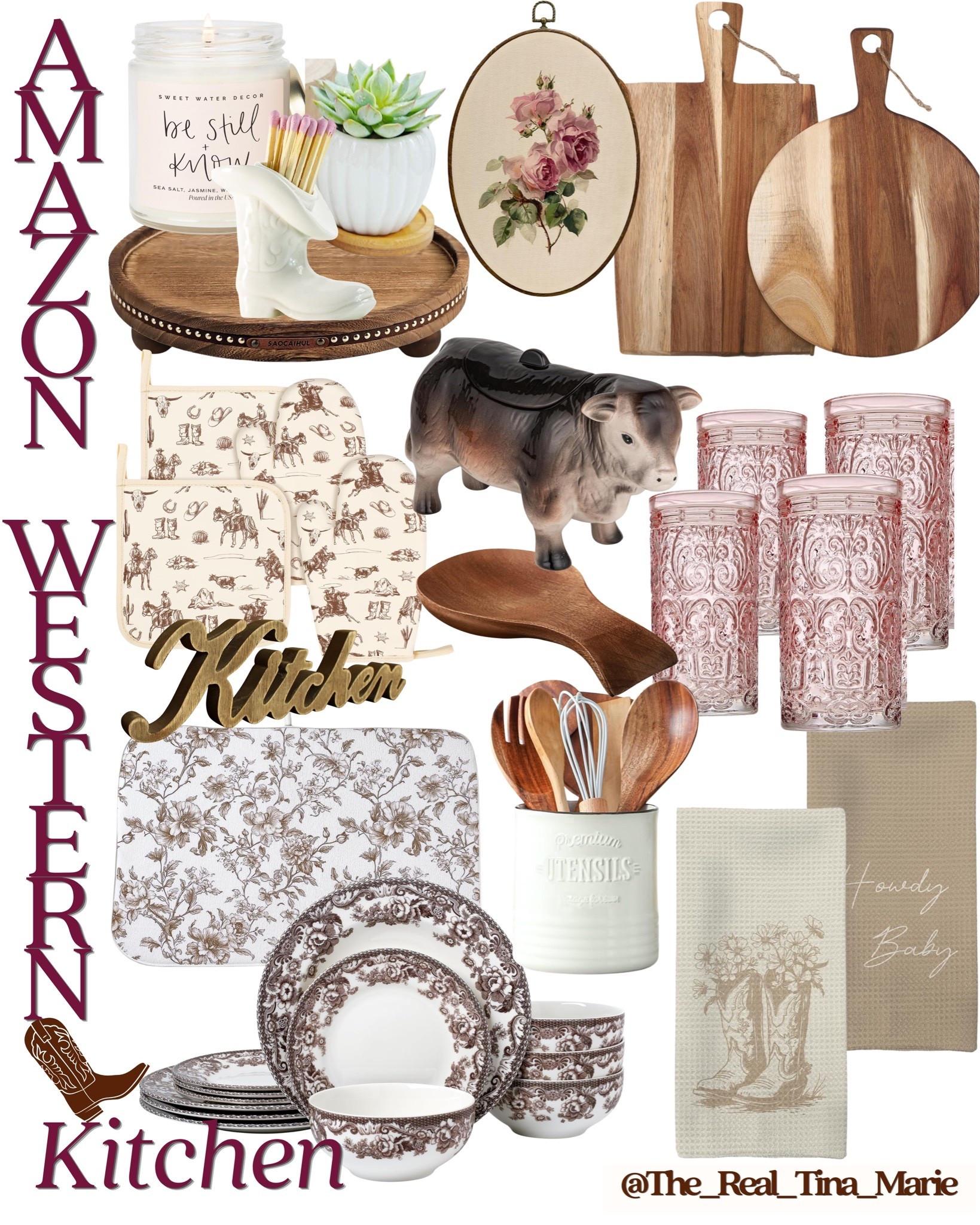 Amazon kitchen finds with a little western charm 🤎🐄✨
Neutral kitchen staples, floral details, cowboy-inspired touches, and cozy home finds that make your space feel warm, collected, and a little country. Everything is on my LTK 🤠☕️

#westernstyle #countryromance #rusticdecor #amazonfnds #farmhousestyle
