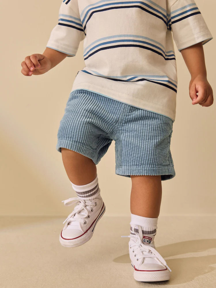 Mid Blue Corduroy Pull On Shorts (3mths-7yrs) | Next US