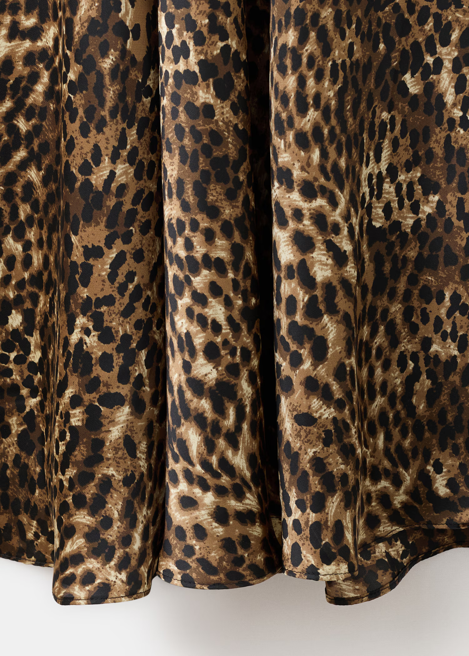 Leopard-print satin dress | Mango (US/MX/AU)