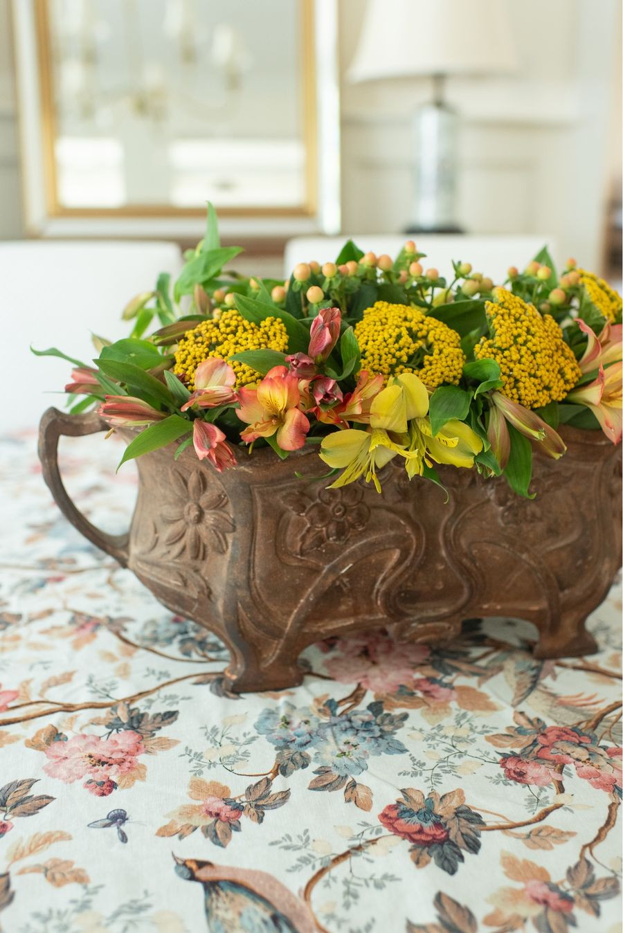 Pretty fall centerpiece and tablecloth!

#LTKSeasonal #LTKHome #LTKFindsUnder100
