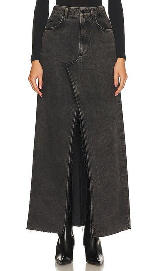 Ewinter Denim Skirt in Combo Black | Revolve Clothing (Global)