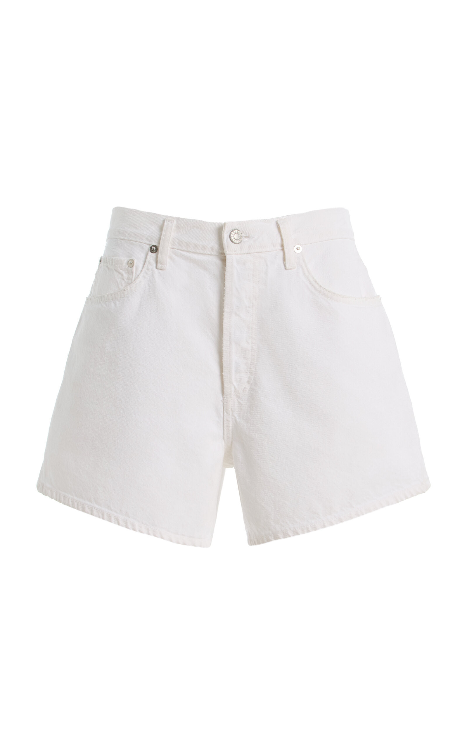 Agolde - Leith Denim Shorts - White - 31 - Moda Operandi | Moda Operandi (Global)