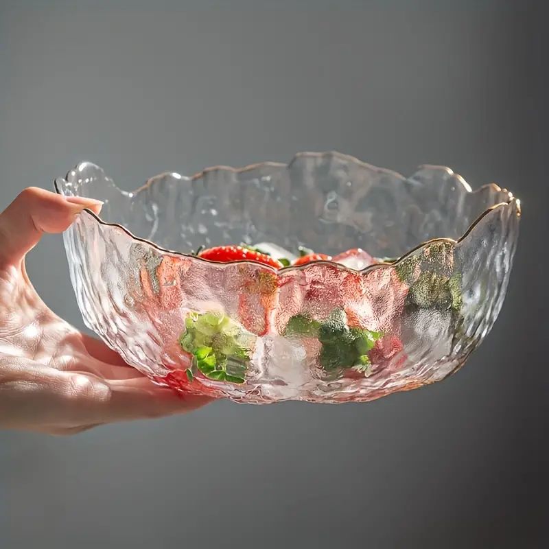 Glass Bowl Irregular Vegetable Salad Bowl Dessert Bowl Fruit - Temu | Temu Affiliate Program