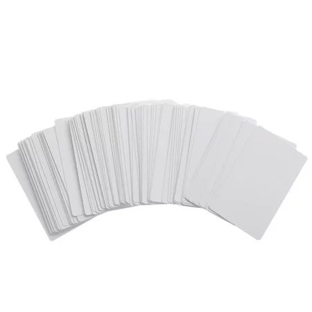 100PCS Blank Business Cards Name Tags Paper Printable Labels Tag Aluminum | Walmart (US)