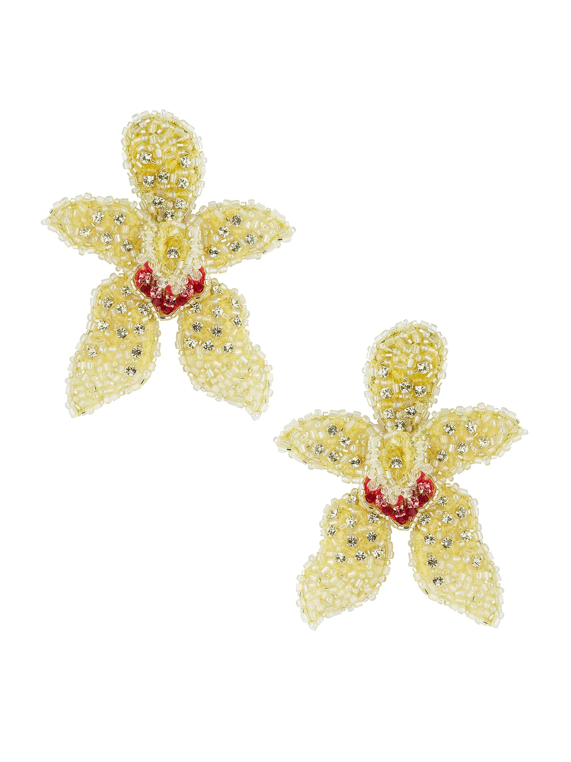 Manuela Beaded Flower Stud Earrings | Saks Fifth Avenue