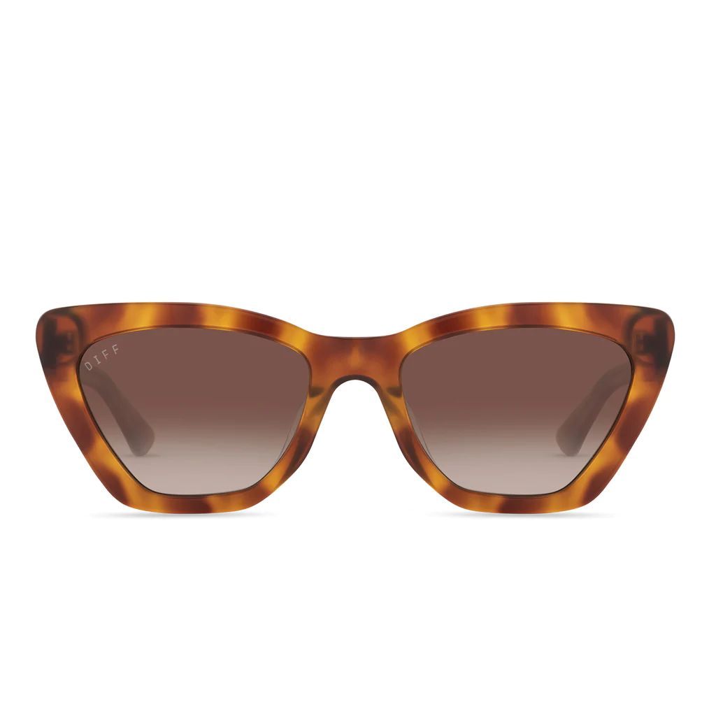 CAMILA - ANDES TORTOISE + BROWN GRADIENT POLARIZED SUNGLASSES | DIFF Eyewear