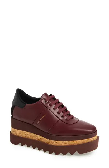 Stella McCartney Sneakelyse Platform Sneaker in Burgundy at Nordstrom Rack, Size 8Us / 38Eu | Nordstrom Rack
