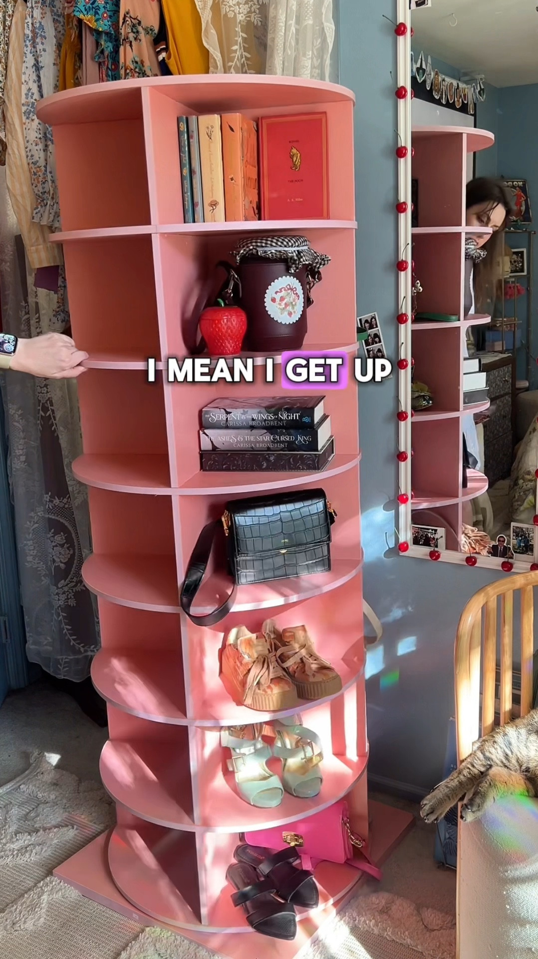 **Struggling with shoe clutter? 🥴**

As someone with ADHD, keeping my shoes organized has always been a challenge due to my "out of sight, out of mind" brain. But I've finally found the perfect solution – a rotating shoe shelf! 🌟
I did a TONNN of research on these shelf’s  before reaching out to this company and this is the sturdiest one on the market that I could find because it had a square base (rather than circle base) and uses actual screws between the shelves. The material is refurbished wood and not some flimsy crap that my books will crack. It also had a bigger shelf area than a lot of the other ones I was looking at which is key to me because I have some crazy high heels 😂… and a lot of stuff to cram in there. It's been a game-changer for me. 

💥 For a limited time, you can get 10% off with my promo code: 10AUTUMNSHOE. Just head over to Amazon and grab yours before the offer expires! The pink one already sold out but they have it in white, blue, and gray too. 

#LTKHome #LTKSaleAlert #LTKShoeCrush