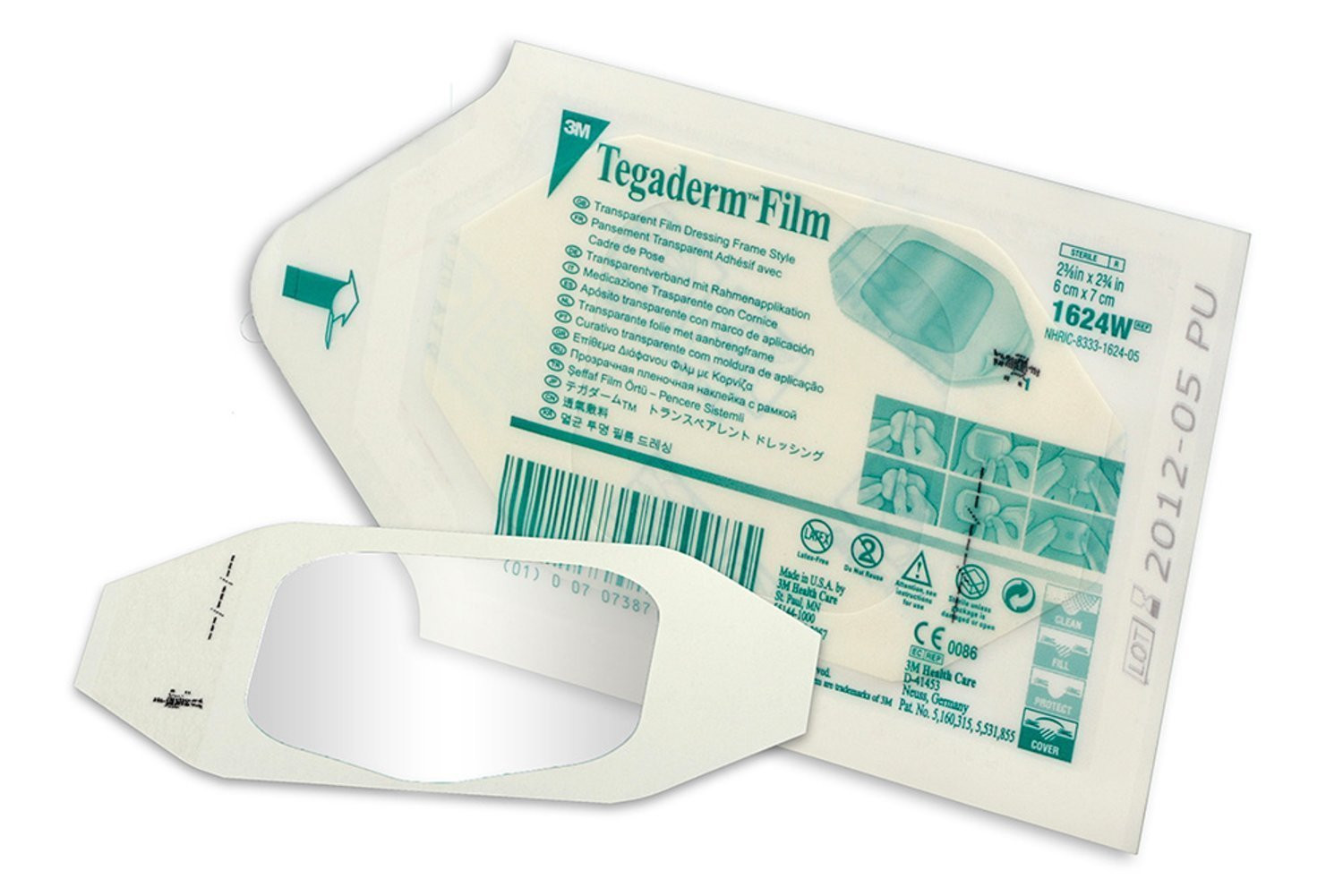 3M Tegaderm 1624W Transparent Film Dressing 2 3/8" x 2 3/4" - Window Frame Box: 100 | Amazon (US)