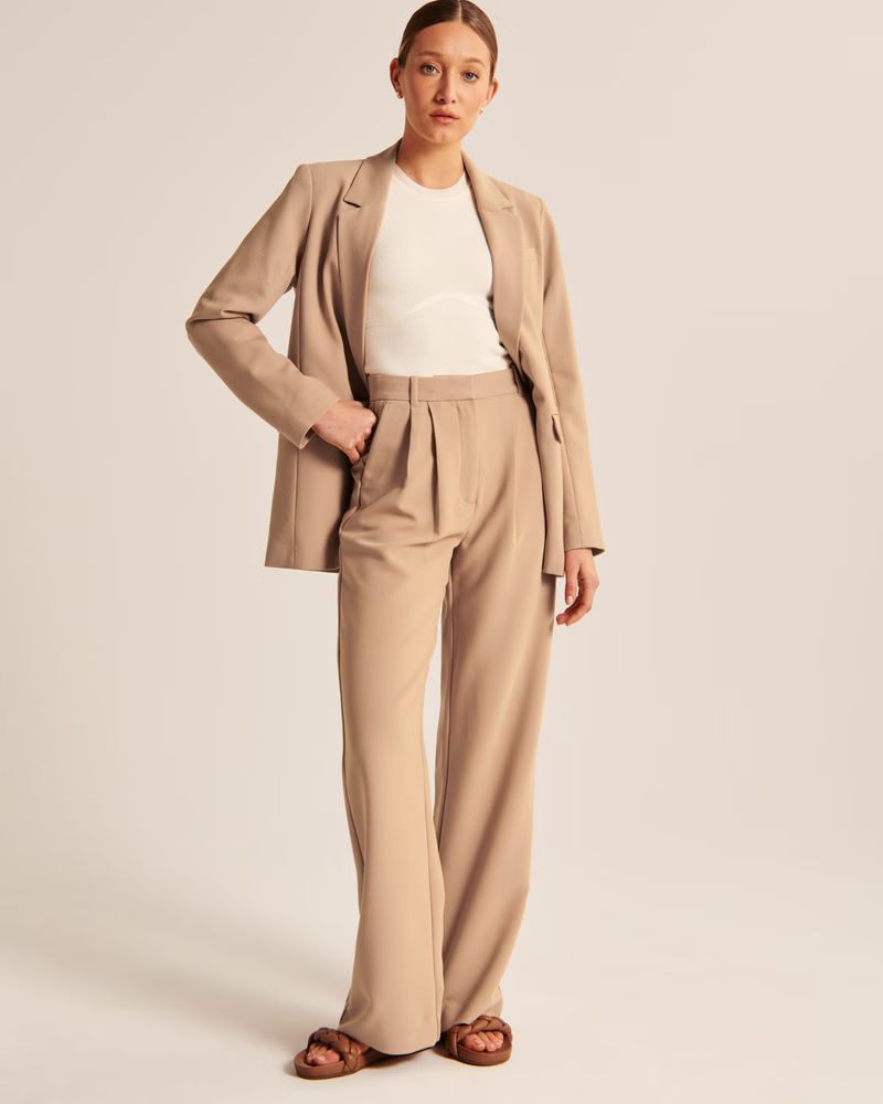 Women's A&F Sloane Tailored Pant | Women's Bottoms | Abercrombie.com | Abercrombie & Fitch (US)