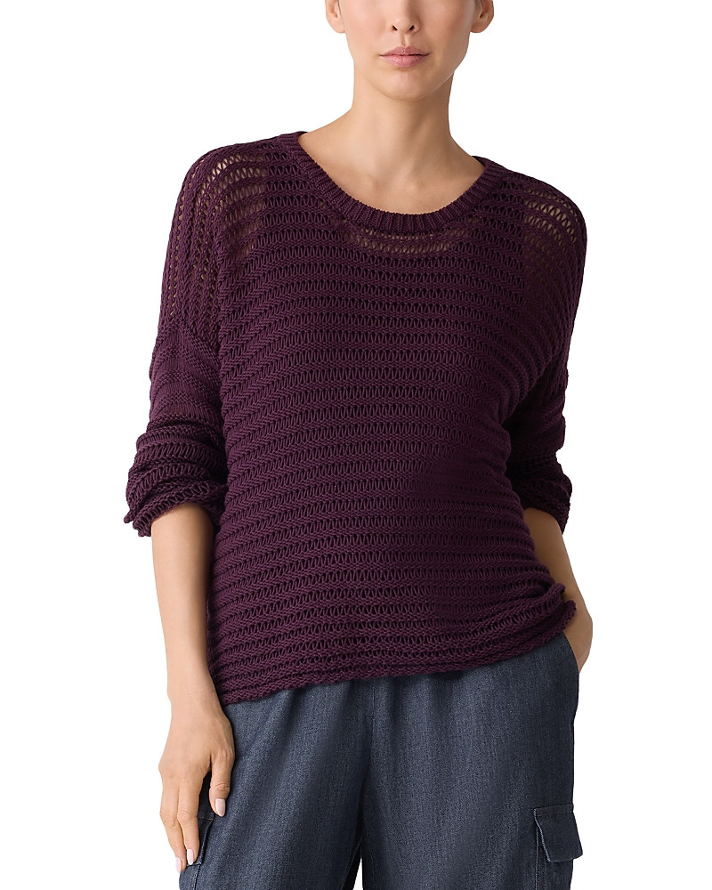 Eileen Fisher Crewneck Cord Yarn Pullover Sweater | Bloomingdale's (US)