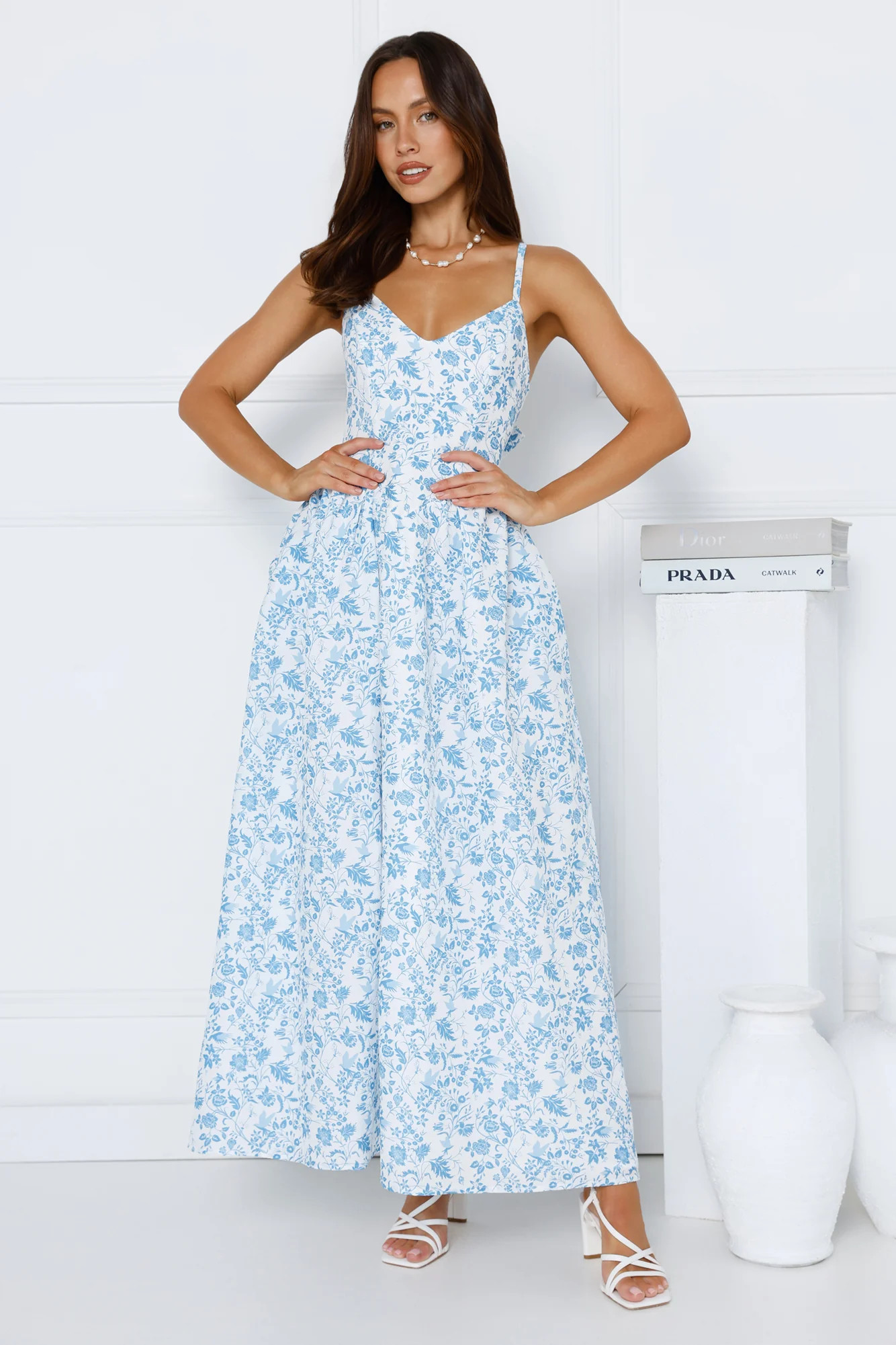 Waking Sun Maxi Dress Blue | Hello Molly (AU)