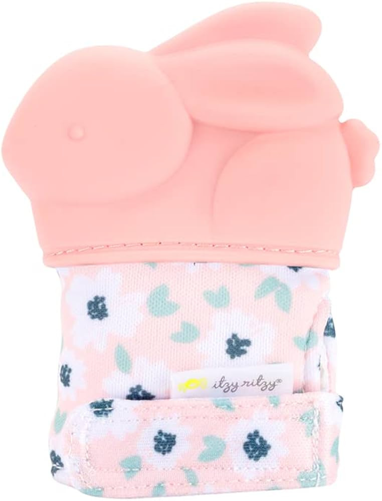 Itzy Ritzy Silicone Teething Mitt - Soothing Infant Teething Mitten with Adjustable Strap, Crinkl... | Amazon (US)