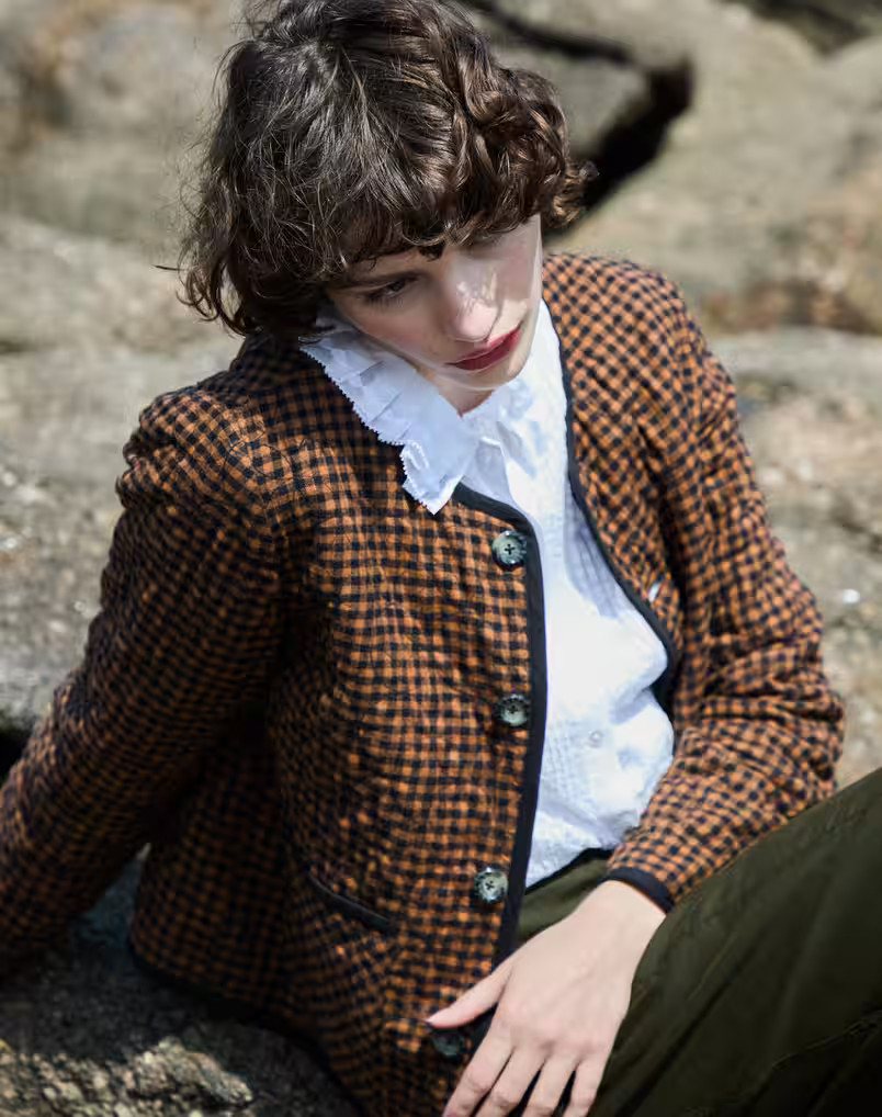 Quilted Cotton Cord Reversible Jacket | Brora