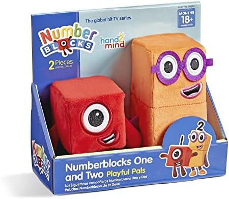 hand2mind Numberblocks One and Two Playful Pals, Cartoon Plush Toy, Plush Figure Toys, Kids Stuff... | Amazon (US)