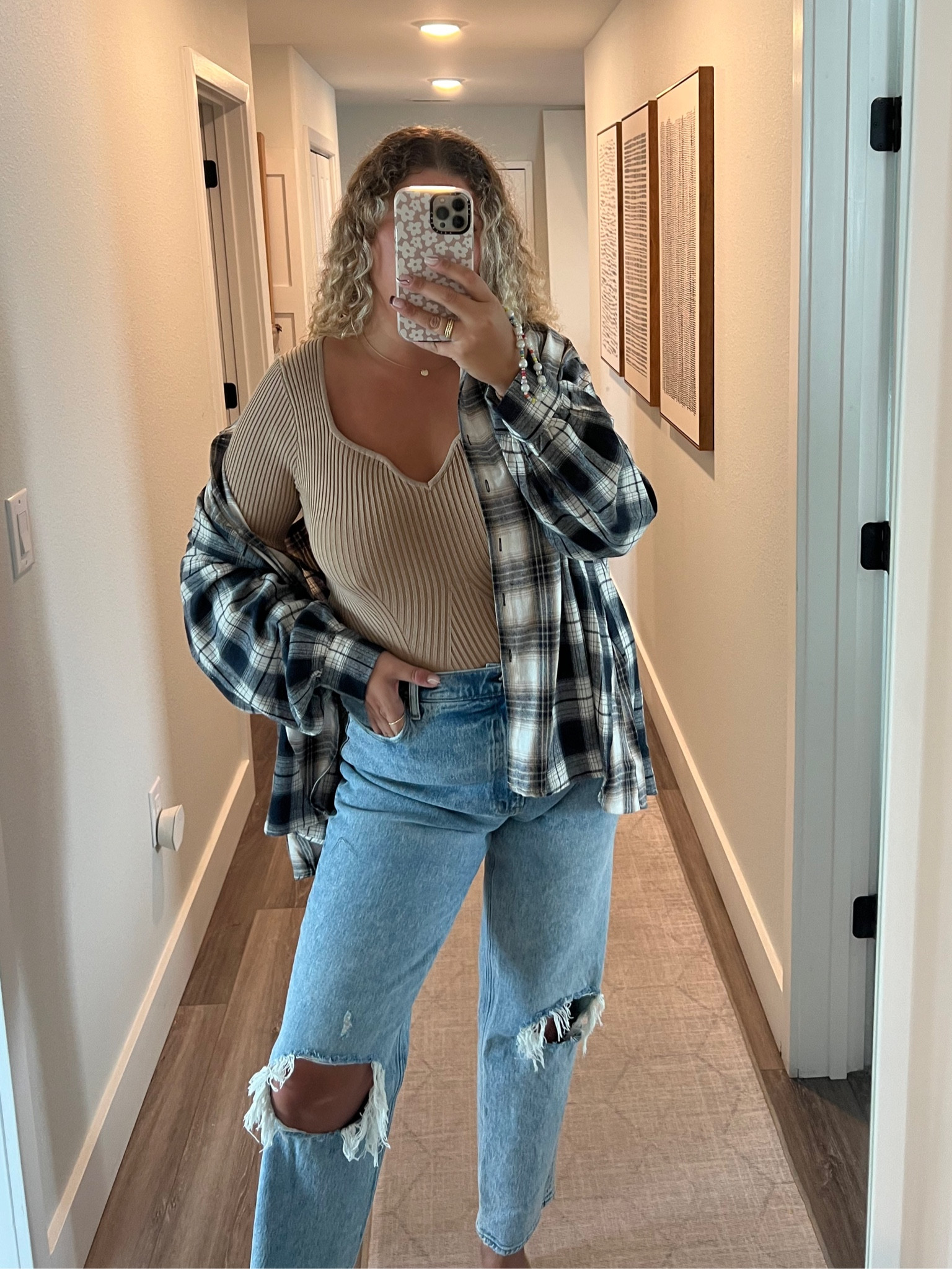 Cute and casual fall outfit! 

Denim jeans, plaid button up top, Vici Collection fitted blouse, fall outfit, casual fall outfit, casual thanksgiving outfit, midsize outfit

#LTKmidsize #LTKstyletip
