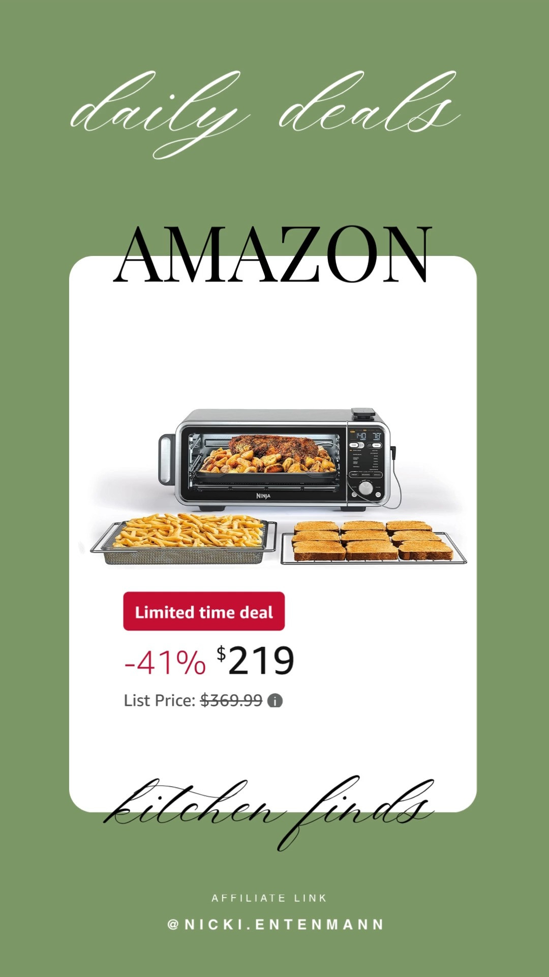 This toaster oven air fryer combo brings cheerful flavor and effortless versatility to everyday cooking with practical flair. #ToasterOven #AirFryerCombo #KitchenEssentials #CookingMadeEasy #HomeAppliances #MealPrep #HealthyCooking #FoodLovers #SmartKitchen #CulinaryStyle 🍞🍗✨
 

 #LTKfoodie #LTKSeasonal #LTKHome