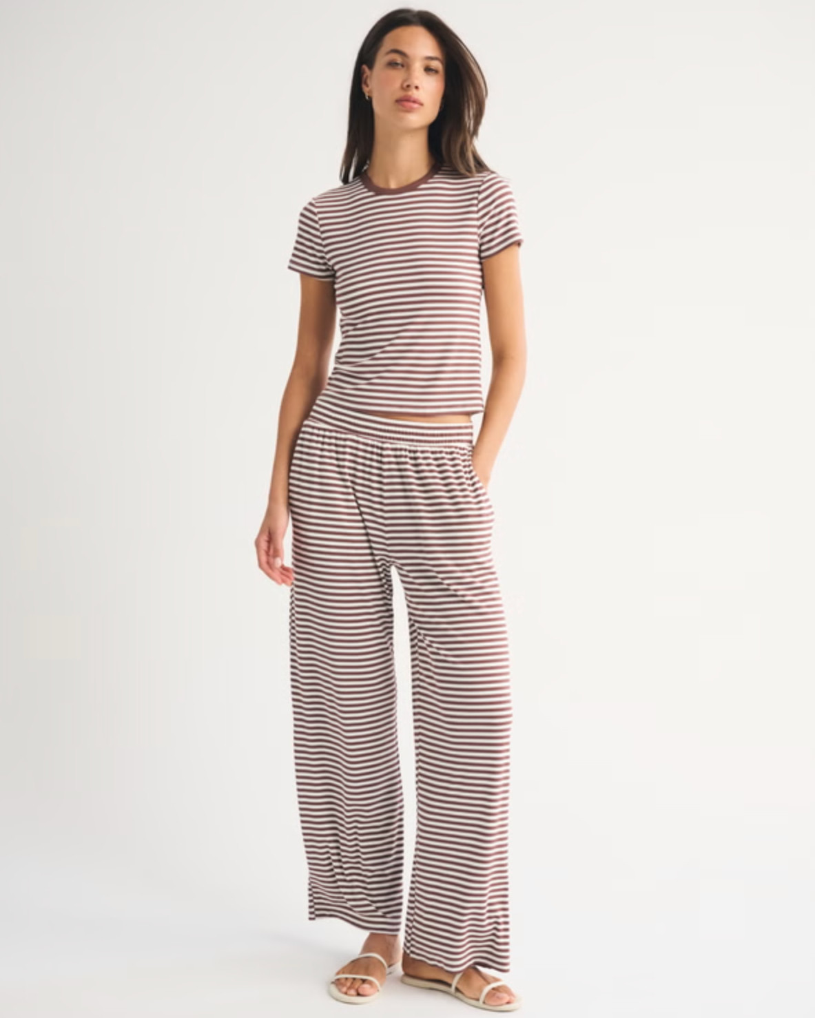 Cozy set you’ll live in 🤍 The Abercrombie Lounge Rib Baby Tee + matching shorts and pants set is made from their lightweight softAF rib fabric and fits so flattering. I love the slim-fit baby tee with the classic crew neckline paired with both the comfy shorts and pants — perfect for lounging, sleep, or easy everyday wear ✨ 

 #LTKFestival #LTKdayinmylife #LTKootd