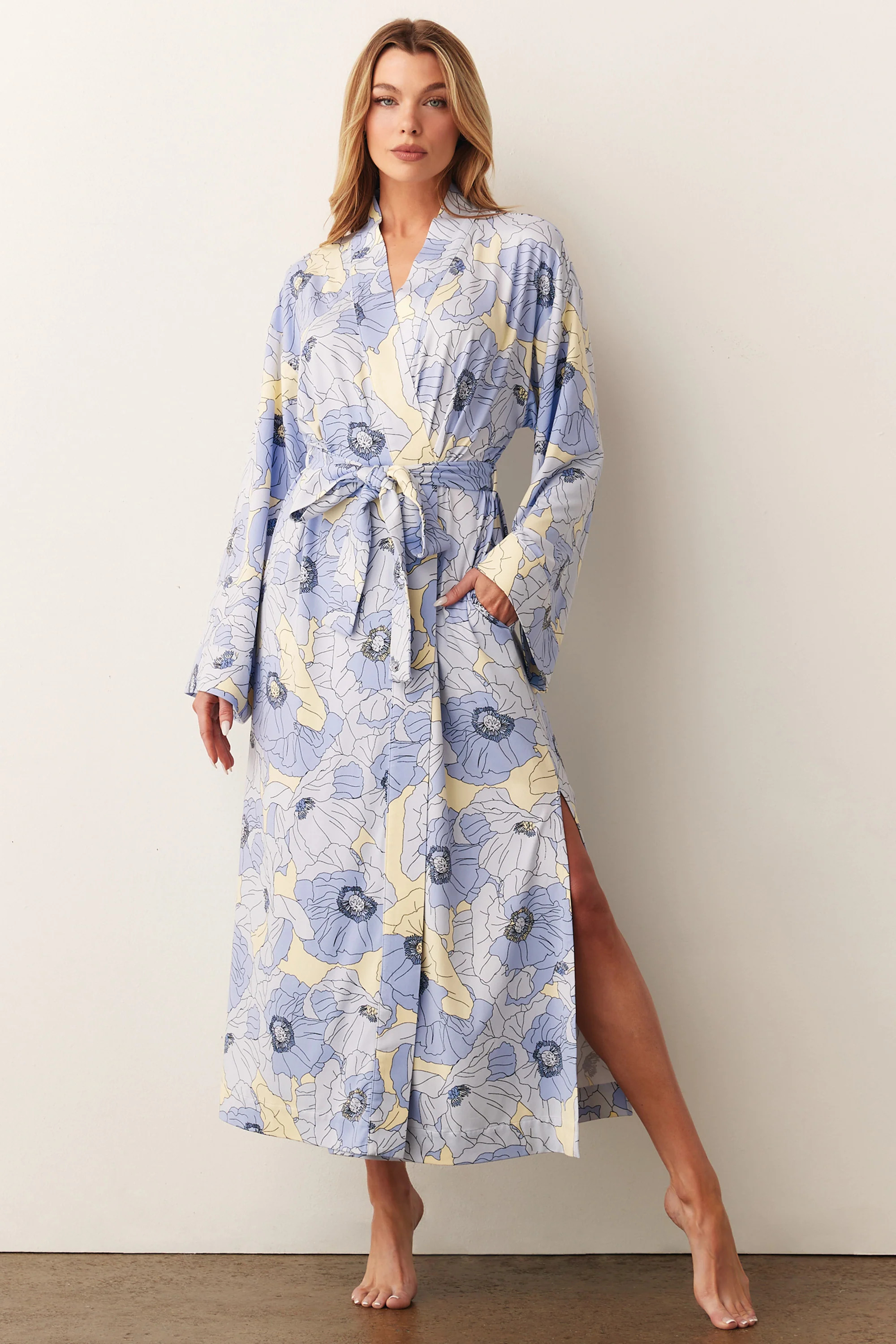KAIA KIMONO ROBE | POPPY | MASONgrey