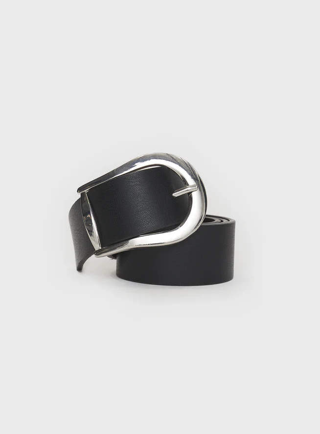 Breslin Belt Black / Silver | Princess Polly US