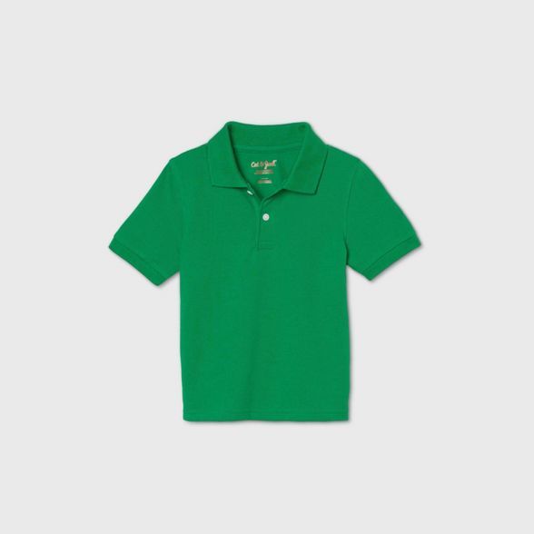 Toddler Boys' Short Sleeve Stretch Pique Uniform Polo Shirt - Cat & Jack™ | Target