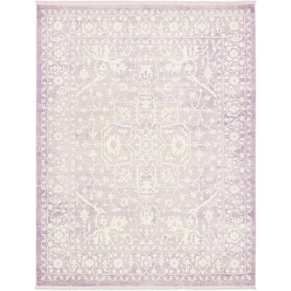 Classique Geometric Lilac Area Rug | Wayfair North America