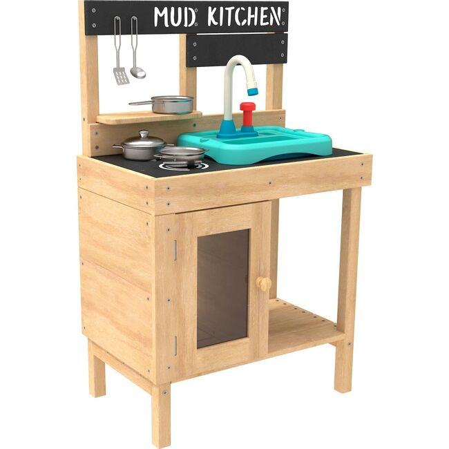Splash & Play Happy Chef Wooden Mudd Kitchen | Maisonette