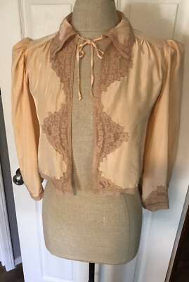 Exquisite Vintage Edwardian Bed Jacket Camisole Cover Victorian Depression Pink  | eBay | eBay US