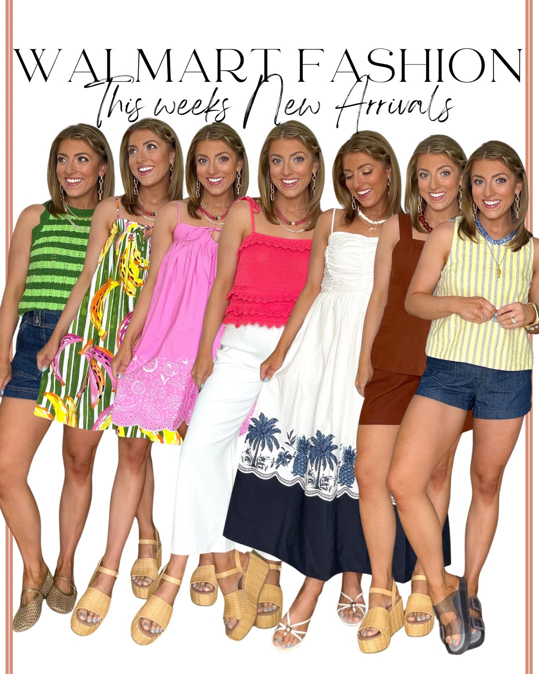 ✨ Walmart Fashion New Arrivals are giving all the summer outfit inspiration this week! From colorful dresses and breezy matching sets to eyelet details, lightweight tops, denim shorts, and easy everyday sandals, these are the pieces I can already tell are going to be on repeat all season long.

Whether you’re planning a beach trip, vacation, weekend brunch, summer date night, or just looking for cute and affordable outfits, Walmart Fashion continues to impress with stylish finds that look so much more expensive than they are.

🌸 Which look is your favorite? The pinks, greens, tropical prints, classic stripes, or the chic neutral pieces?

#WalmartFashion #WalmartFinds #WalmartStyle #SummerFashion #AffordableFashion #SummerOutfits #VacationStyle #ResortWear #DressSeason #MatchingSets #CasualChic #WeekendStyle #FashionFinds #AffordableStyle #SummerWardrobe #OOTD #StyleInspiration #DenimShorts #WomensFashion #EverydayStyle #FashionOver30 #ColorfulStyle #NewArrivals #SummerDresses #BudgetFriendlyFashion

#LTKootd #LTKPetite