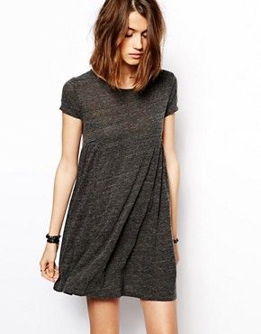 BA&amp;SH Surelle Smock Dress in Jersey Marl | ASOS US