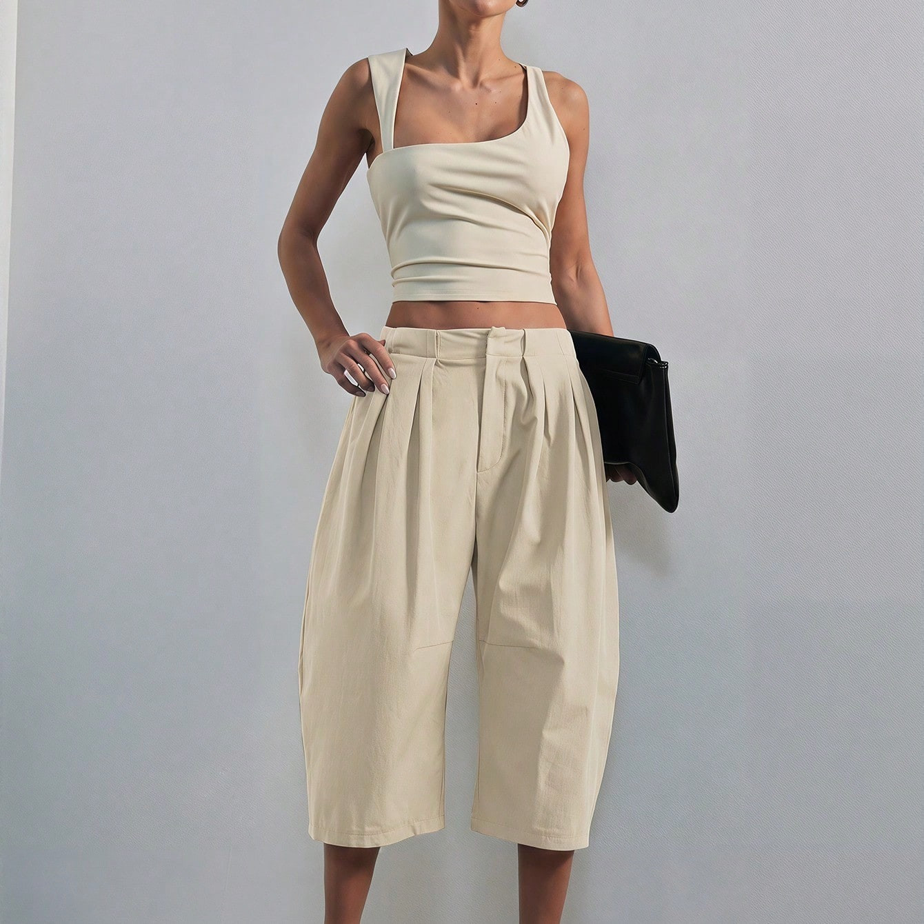 Hauture Women's Tailored Hi Waist Long Short | SHEIN