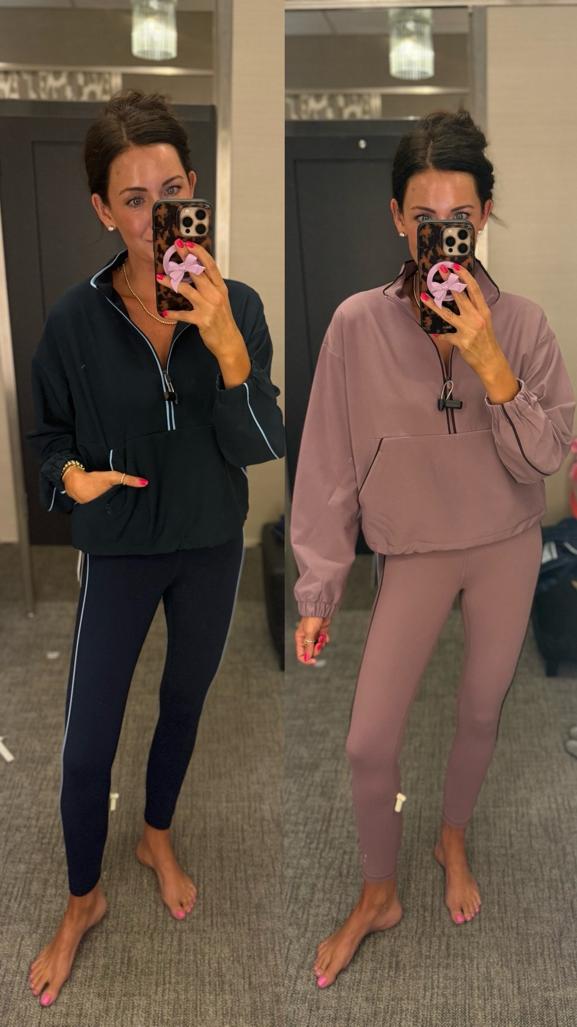Nordstrom anniversary matching athletic set! Perfect mom on the go set😍
Small jackets
Xs blue leggings, small mauve leggings they run tts but if you’re between go down

#LTKootd #LTKSaleAlert #LTKmomlife