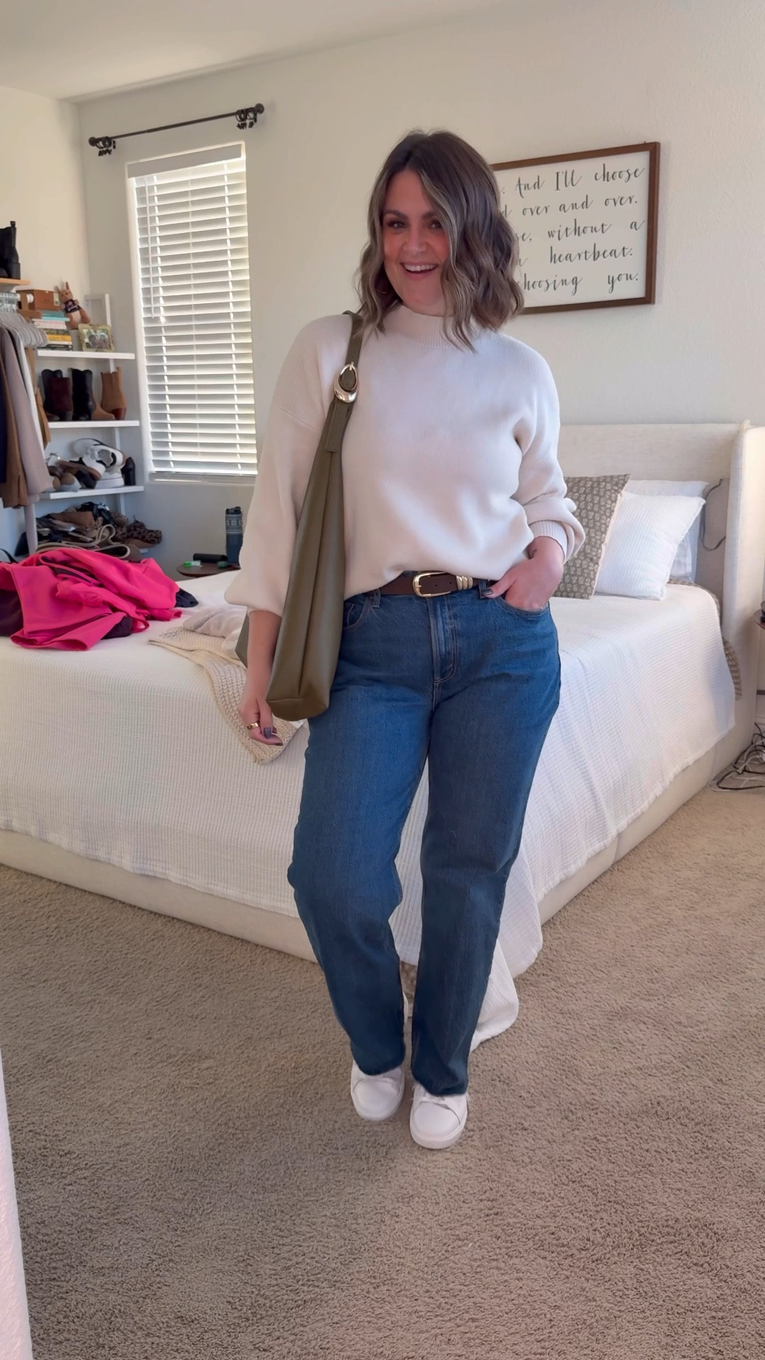 Casual January outfit

Jeans, 31R (would wear Long with boots)
Sweater, large
Belt, large 
Sneakers, true size 10
Bra, XL

Size 12, midsize, casual style, winter outfit, sweaters, Abercrombie jeans, curvy jeans, curve love 

#LTKMidsize #LTKFindsUnder100 #LTKgrwm