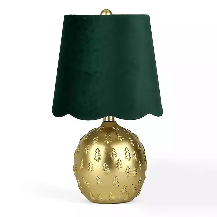 Gold Christmas Tree Table Lamp | Kirklands Home | Kirklands