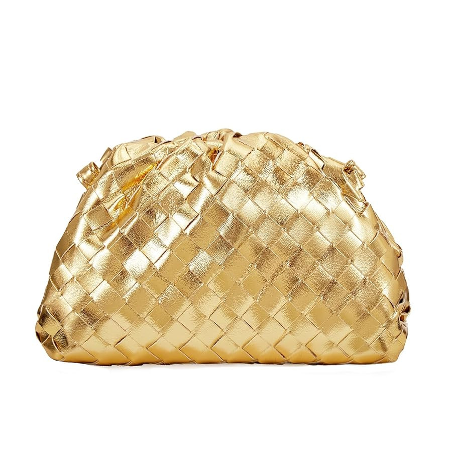 Huralona Dressy Pleated Vegan Leather Clutch Purse Super Soft Cloud Dumpling Clutch Bag for Women... | Amazon (US)