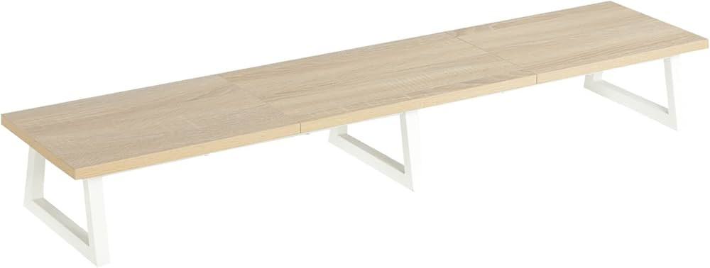 TEAMIX 42 inch Large Dual Monitor Riser, Extra Long Monitor Stand Riser Wide TV Stand Riser Monit... | Amazon (US)