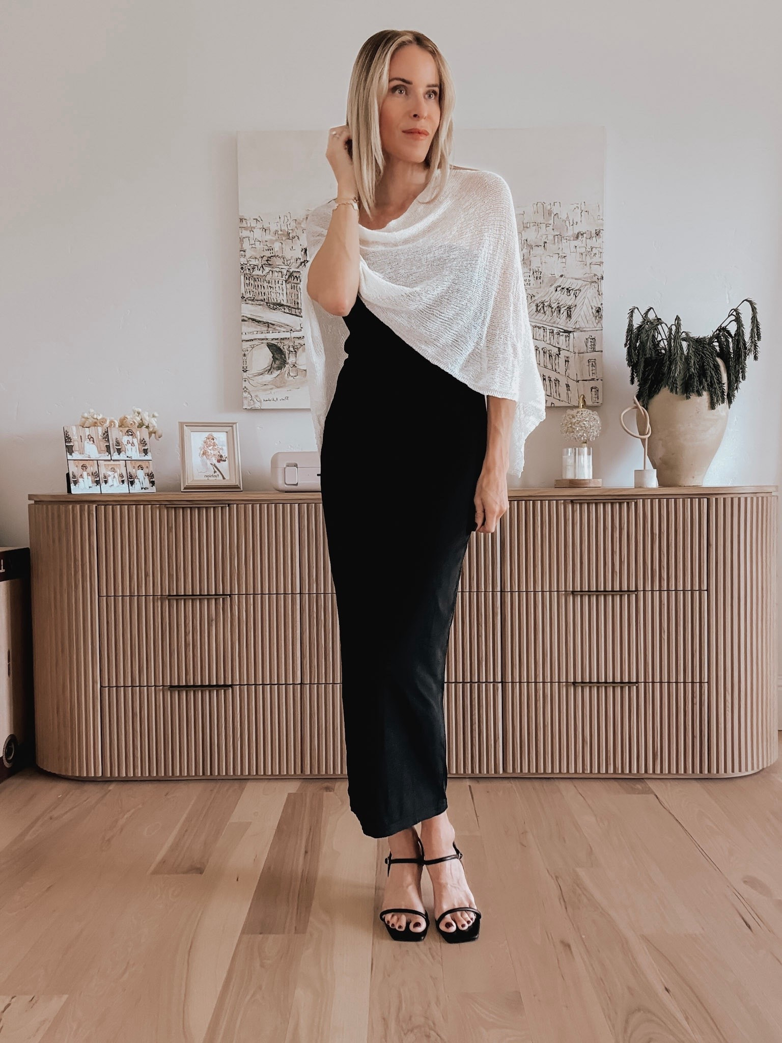 The perfect little black dress for any event 🖤 love it paired with this sheer cape!

#LTKStyleTip #LTKFindsUnder50 #LTKOver40