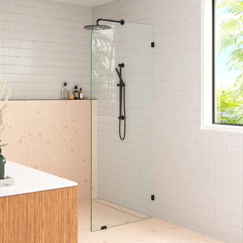 36” W x 78" H Framless Fixed Glass Panel | Wayfair North America