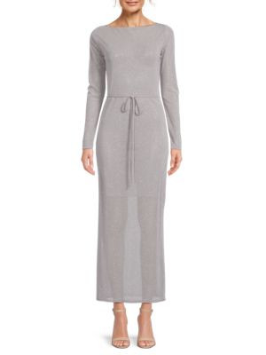 Metallic Mesh Maxi Dress | Saks Fifth Avenue OFF 5TH