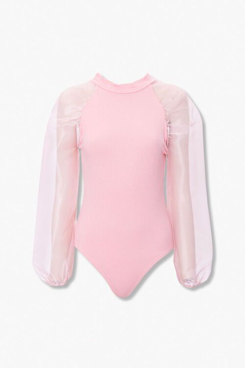 Organza Puff Sleeve Bodysuit | Forever 21 (US)