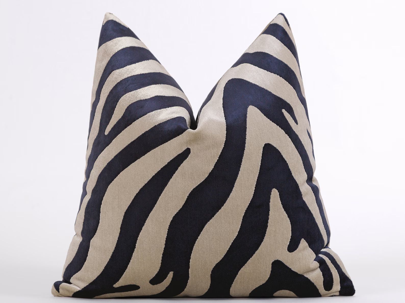 Beige Zebra Pillow Cover,  Beige Euro Sham Cover, Zebra Throw Pillow, Luxury Cushion,  Beige and ... | Etsy (US)
