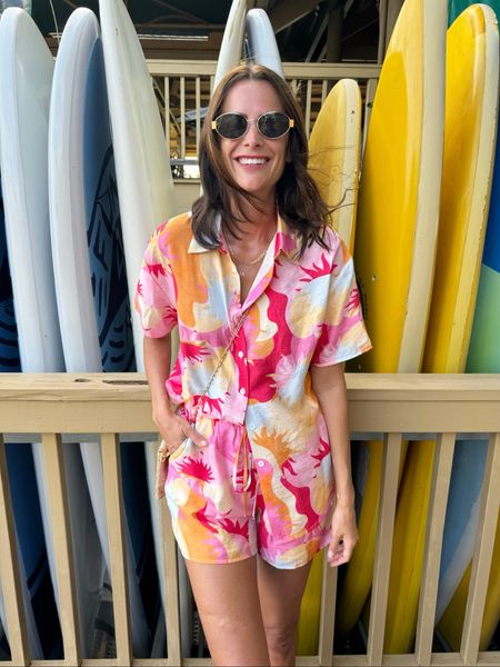 This sunny set is perfect for everything from travel to errands! It’s a linen like material but it doesn’t wrinkle like linen! Huge win!!

#LTKstyletip #LTKfindsunder50 #LTKSeasonal