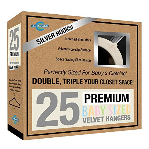 Closet Complete Baby Velvet Hangers, Premium Quality, True-Heavyweight, Virtually-UNBREAKABLE, Ultra | Amazon (US)
