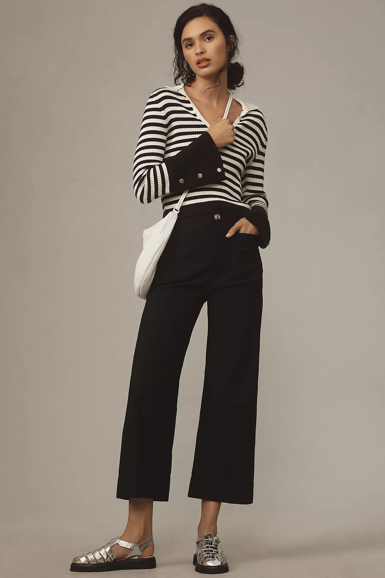 The Colette Cropped Wide-Leg Pants by Maeve | Anthropologie (US)