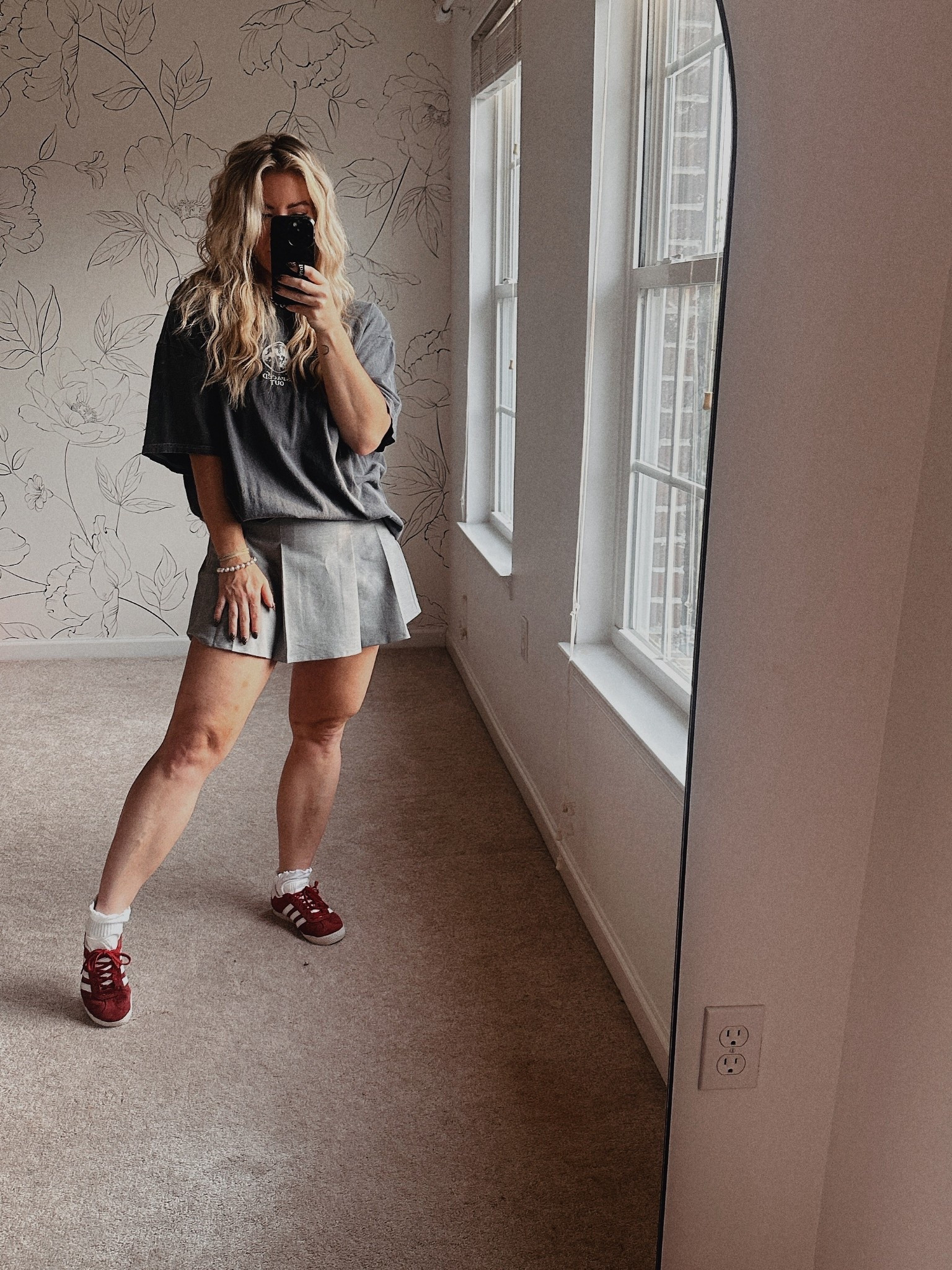 Pleated skirt, oversized tee

#LTKFindsUnder50 #LTKTall #LTKStyleTip